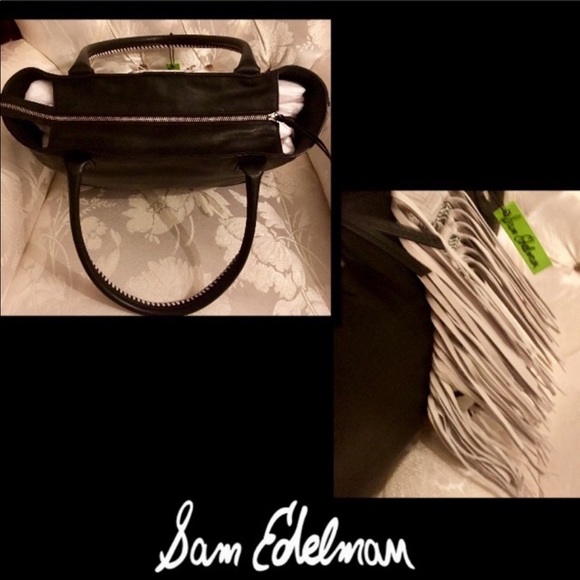 SAM EDELMAN SUEDE LEATHER FRINGE TOTE DISCONTINUED - Picture 7 of 9